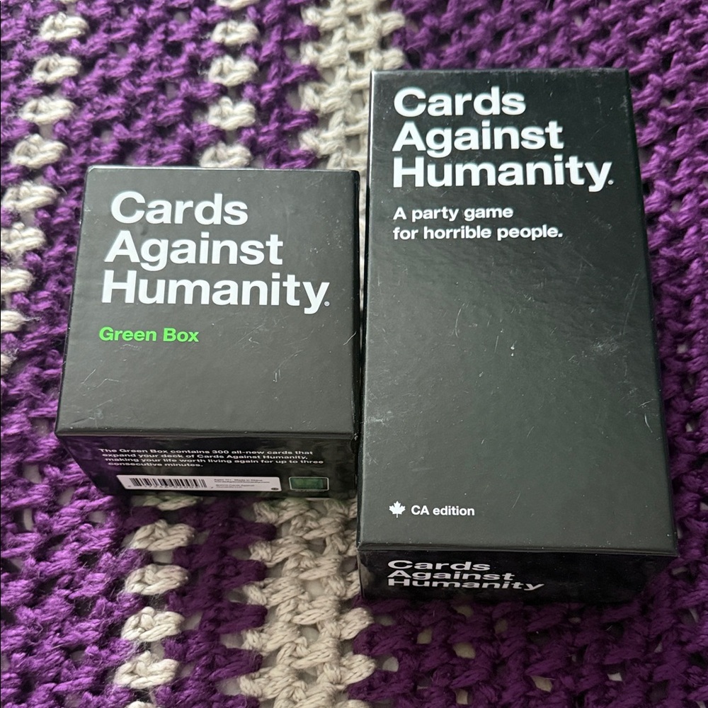 Cards Against Humanity Set - Black and Green